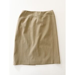 Carolina Herrera‎ Midi Length Skirt in Tan Size 10